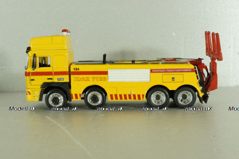 Краз-7133 эвакуатор, желтый, SAL001, Salah43 1:43