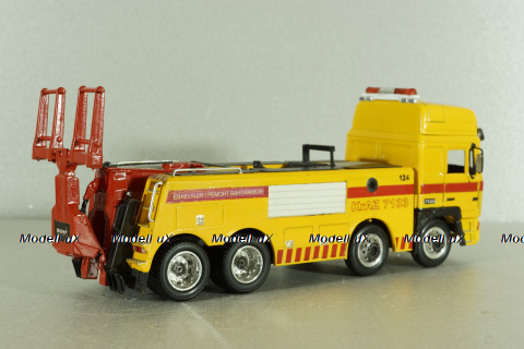 Краз-7133 эвакуатор, желтый, SAL001, Salah43 1:43