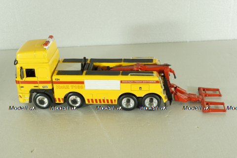 Краз-7133 эвакуатор, желтый, SAL001, Salah43 1:43