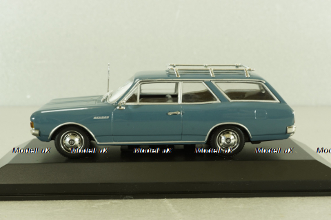Opel Rekord (C) break 1966, blue, 430046111, Minichamps 1:43