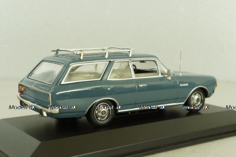 Opel Rekord (C) break 1966, blue, 430046111, Minichamps 1:43