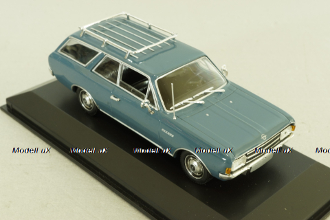 Opel Rekord (C) break 1966, blue, 430046111, Minichamps 1:43