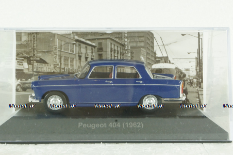 Peugeot 404, 1962, blue, Grandes Autos, Altaya 1:43