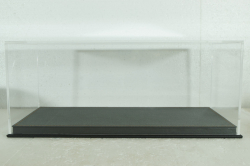 Бокс для моделей с кожаной подставкой - Черный, 30,6*14,6*11,3 (Д*В*Ш), LUXBOX 1:18