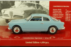 Alfa Romeo Giulietta Sprint 1954, blue, 403120403, Minichamps 1:43