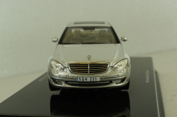 Mercedes S 500 (W221) 2006, silver, 56201, Autoart 1:43