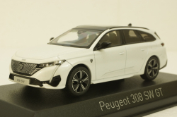Peugeot 308 Sw Gt Pearl White 2021, 473937, Norev 1:43