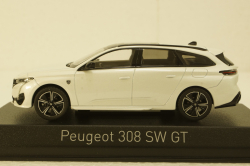 Peugeot 308 Sw Gt Pearl White 2021, 473937, Norev 1:43