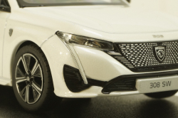 Peugeot 308 Sw Gt Pearl White 2021, 473937, Norev 1:43