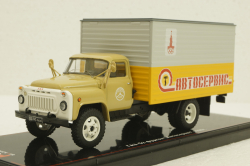 Газ-52 фургон Автосервис бежевый 1980г, TruckTyr 1:43