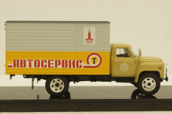 Газ-52 фургон Автосервис бежевый 1980г, TruckTyr 1:43