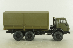 Камаз-43105 с тентом, поворотный мост, хаки, Элекон 1:43