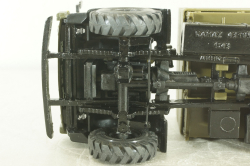 Камаз-43105 с тентом, поворотный мост, хаки, Элекон 1:43