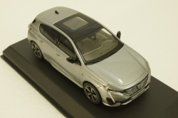 Peugeot 308 GT 2021 Artense Grey, 473931, Norev 1:43