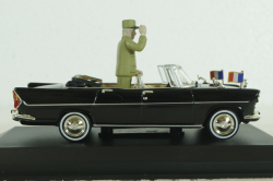 Simca V8 Chamboard Presidentielle 1960 W/Figure General de Gaulle, Norev 1:43