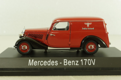 Mercedes 170V (W136) Covered wagon 1946, red,  02253, Schuco 1:43