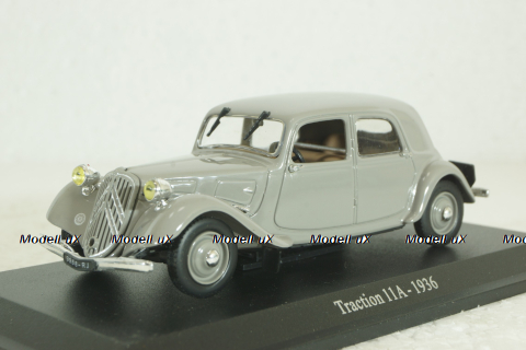 Citroen Traction 11A, grey, 1936, Atlas 1:43