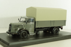 Mercedes L6600 truck "Deutsche Bundespost" telecommunications services, grey,Schuco 1:43