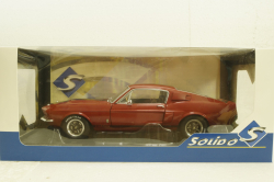 Shelby GT500 1967 red with black stripes, S1802909, Solido 1:18