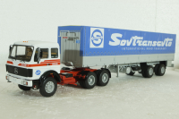 Mercedes NG2232 с полуприцепом Fruehauf Savoyarde Sovtransavto, SSM1558, SSM 1:43
