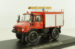 Mercedes Unimog 406 4x4  Feuerwehr Weiherhammer, B66042529, Schuco 1:43 (Без картонной коробки)