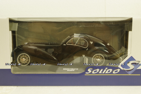 Bugatti Type 57 SC Atlantic 1938 black, S1802101, Solido 1:18