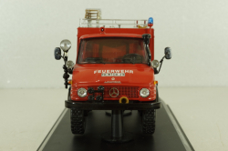 Mercedes Unimog 406 4x4  Feuerwehr Weiherhammer, B66042529, Schuco 1:43 (Без картонной коробки)