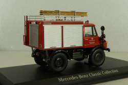 Mercedes Unimog 406 4x4  Feuerwehr Weiherhammer, B66042529, Schuco 1:43 (Без картонной коробки)