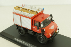 Mercedes Unimog 406 4x4  Feuerwehr Weiherhammer, B66042529, Schuco 1:43 (Без картонной коробки)