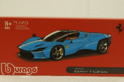 Ferrari Daytona SP3 Closed Top 2022 blue, 18-36914, Burago 1:43