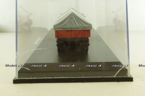 Magirus S 6500 with trailer, red, 03162, Schuco 1:43