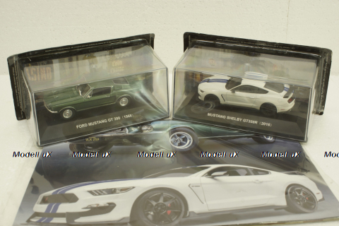 Ford Mustang GT390 + Ford Mustang Shelby GT350R (2016), Ford Mustang Collection #1, 1:43 Набор!