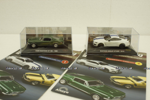 Ford Mustang GT390 + Ford Mustang Shelby GT350R (2016), Ford Mustang Collection #1, 1:43 Набор!