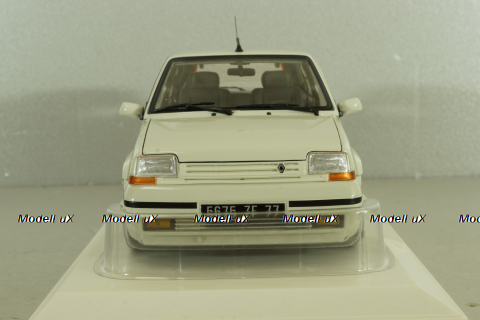 Renault 5 Supercinq GT Turbo Ph II 1989, white, 185206, Norev 1:18