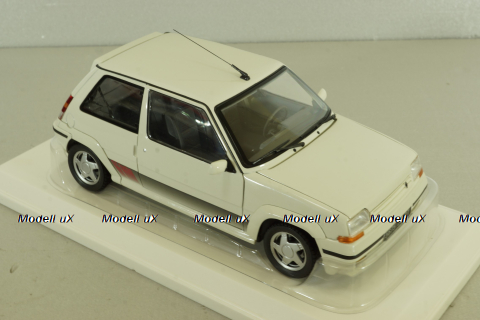 Renault 5 Supercinq GT Turbo Ph II 1989, white, 185206, Norev 1:18
