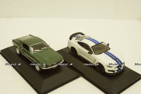 Ford Mustang GT390 + Ford Mustang Shelby GT350R (2016), Ford Mustang Collection #1, 1:43 Набор!