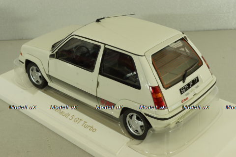 Renault 5 Supercinq GT Turbo Ph II 1989, white, 185206, Norev 1:18