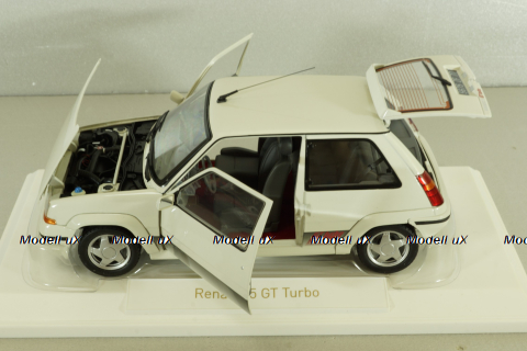 Renault 5 Supercinq GT Turbo Ph II 1989, white, 185206, Norev 1:18