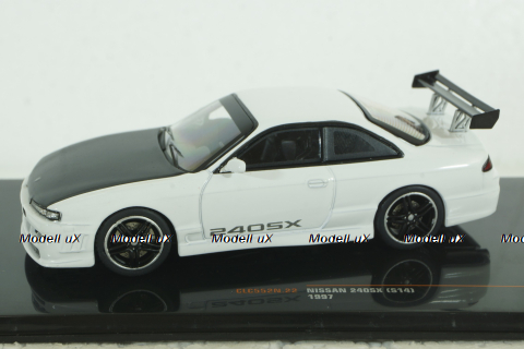 Nissan 240SX 1997, white, CLC552, IXO 1:43