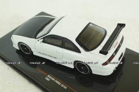 Nissan 240SX 1997, white, CLC552, IXO 1:43