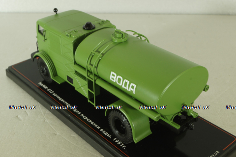 НАМИ-012 автоцистерна для перевозки воды. 1951г., зеленая, TruckTyr 1:43