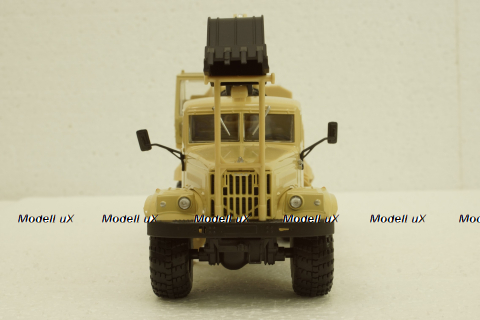 Краз-255Б ЭОВ-4421, Экскаватор бежевый, Н740, Наш Автопром 1:43