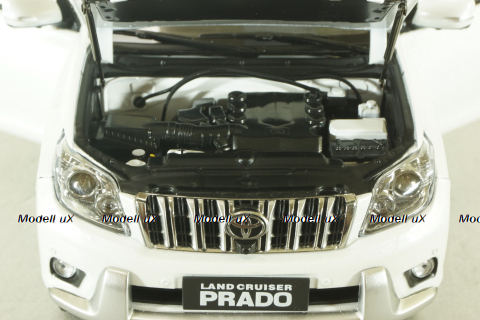 Toyota Land Cruiser Prado 150, 2009 white, Paudi 1:18
