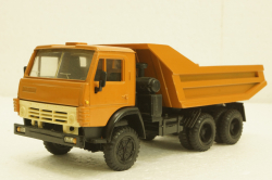 Камаз-5511, самосвал, горизонтальные ребра, оранжевый, Элекон  1:43