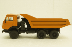 Камаз-5511, самосвал, горизонтальные ребра, оранжевый, Элекон  1:43