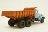 Краз-222Б самосвал, 1963г, голубой/оранжевый, Н770, Наш Автопром 1:43