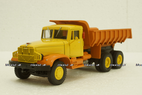 Краз-222Б самосвал, выствочный, желтый/оранжевый, Н767, Наш Автопром 1:43