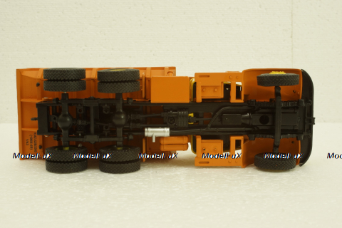 Краз-222Б самосвал, выствочный, желтый/оранжевый, Н767, Наш Автопром 1:43