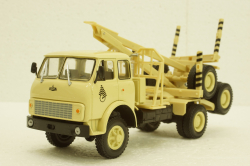 Маз-509А лесовоз 1984 бежевый, Н715, Наш Автопром 1:43