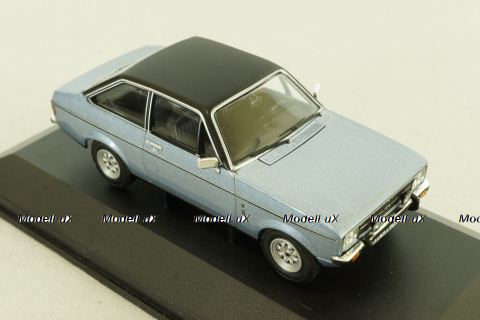 Ford Escort MK2 1.3 Ghia, Silver, WA12607B, Vanguards 1:43